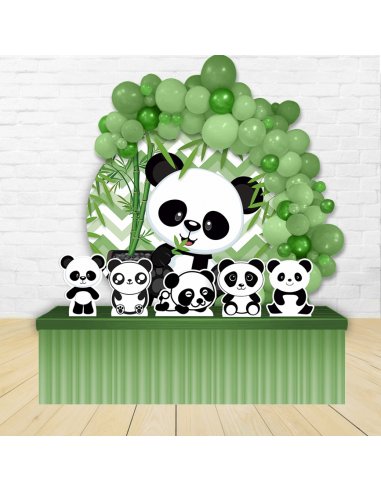 Kit Festa Redondo Panda
