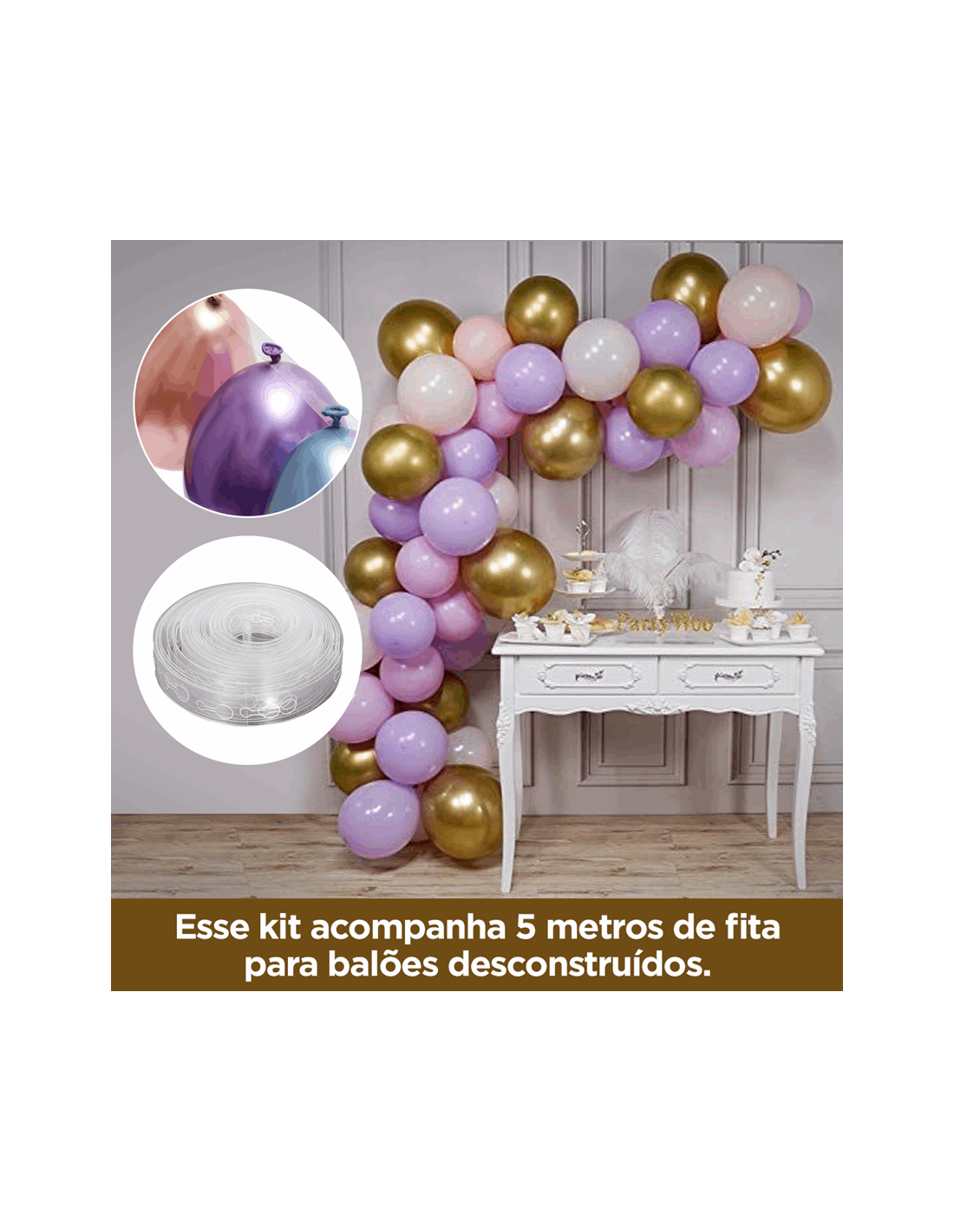 Kit Festa Ouro Painel + Display +fita Jogo Gta