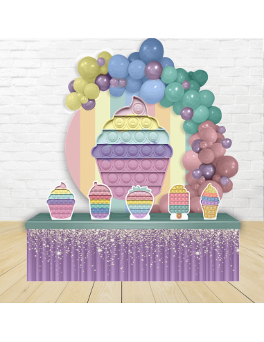 Kit Festa Redondo Poppet bubble fidget Toy Candy Color