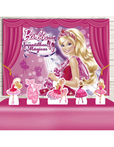 Kit Festa Barbie e as Sapatilhas Mágicas (Prata)