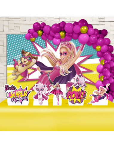 Kit Festa Barbie Super Princesa (Ouro)