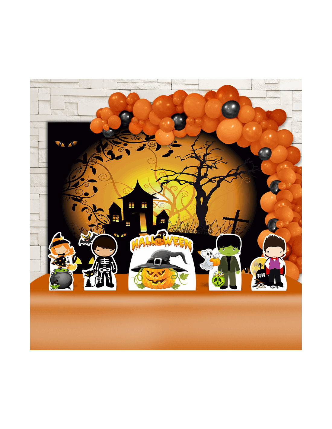 Kit Festa Fácil Halloween - Decoração De Dias Das Bruxas