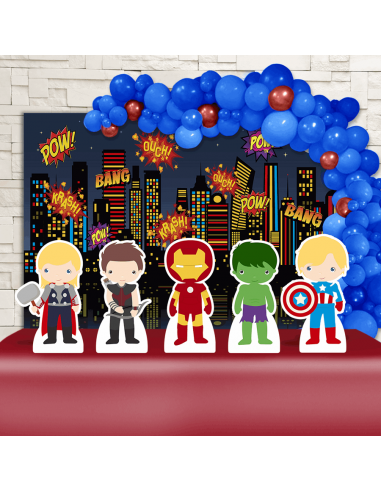 Kit Festa Heróis da Marvel Cute (Ouro)