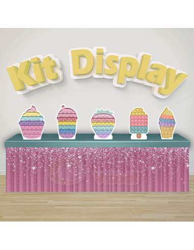 Kit Display Poppet bubble fidget Toy Candy Color