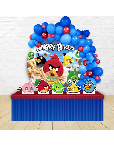 Kit Festa Redondo Angry Birds