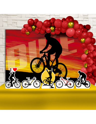 Kit Festa Bike Ciclista (Ouro)