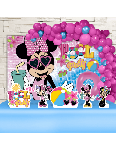 Kit Festa Pool Party Rosa - Decoração Infantil!