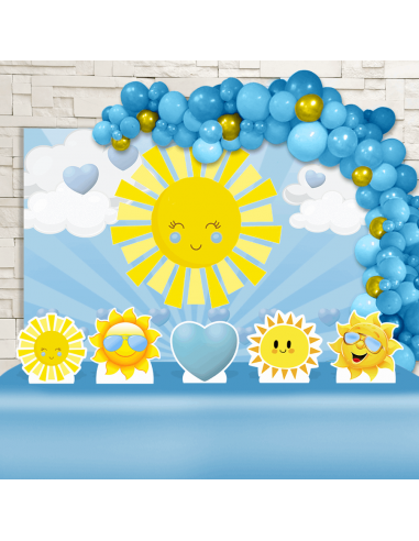 Kit Festa Sunshine Azul (Ouro)