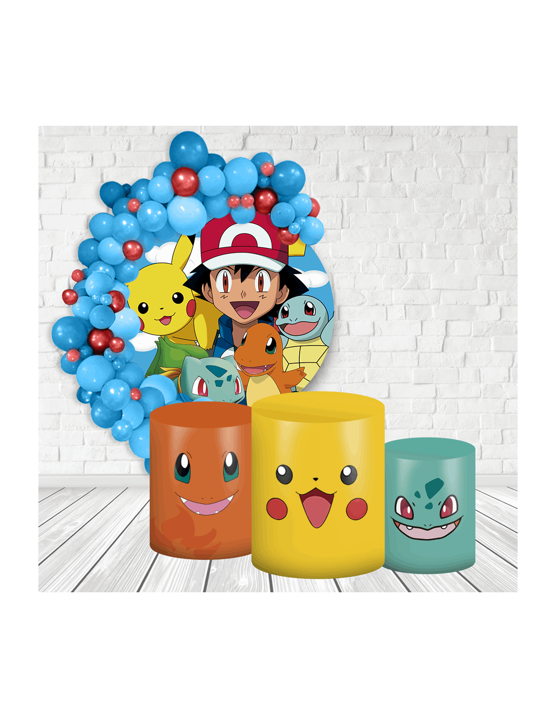 Kit Decoração Aniversário Personalizado com NOME e IDADE Pokémon -  Decoração Infantil!