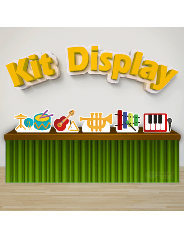 Kit Display Instrumentos Musicais