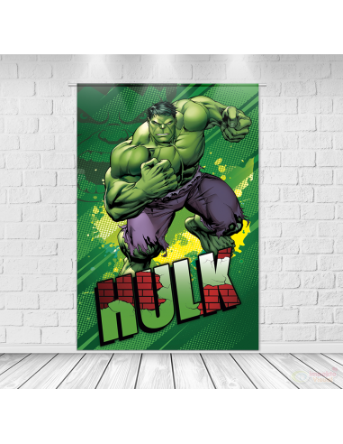 Painel Decoração Retangular Tecido Sublimado 1,50x2,20 Hulk HULK-002