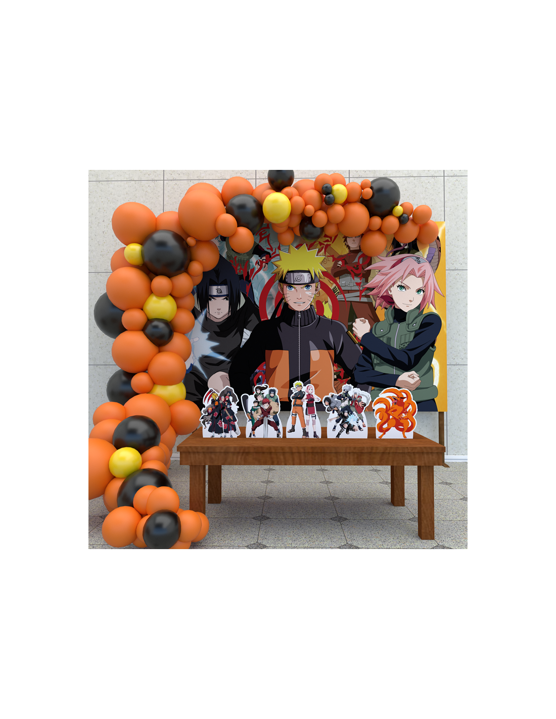 Kit completo 49 pçs decoração Naruto Festa - festcolor - Kit Decoração de  Festa - Magazine Luiza