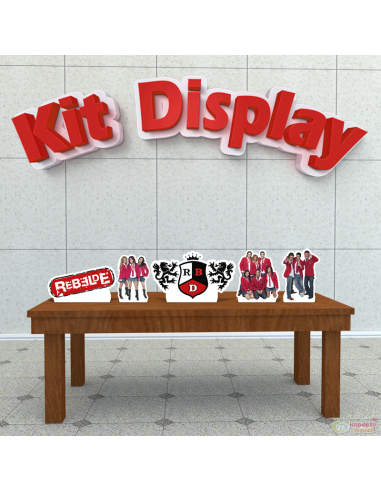 Kit Display Decoração de Mesa Rebelde RBD
