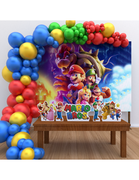 Kit Festa Super Mario Bros Filme - Decoração Infantil!
