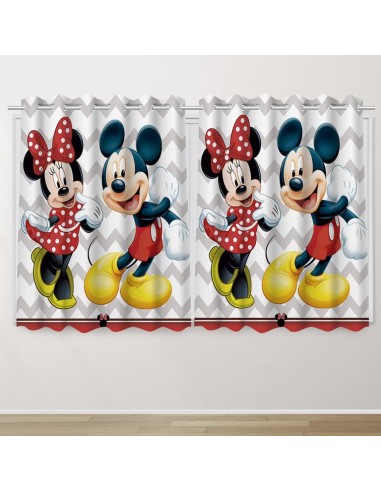 Cortina Decorativa Mickey e Minnie