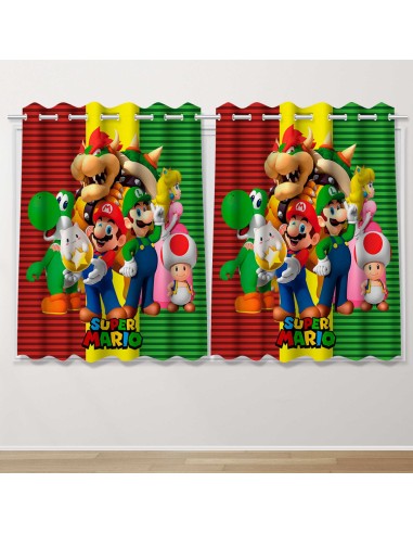 Cortina Infantil Decorativa Super Mario