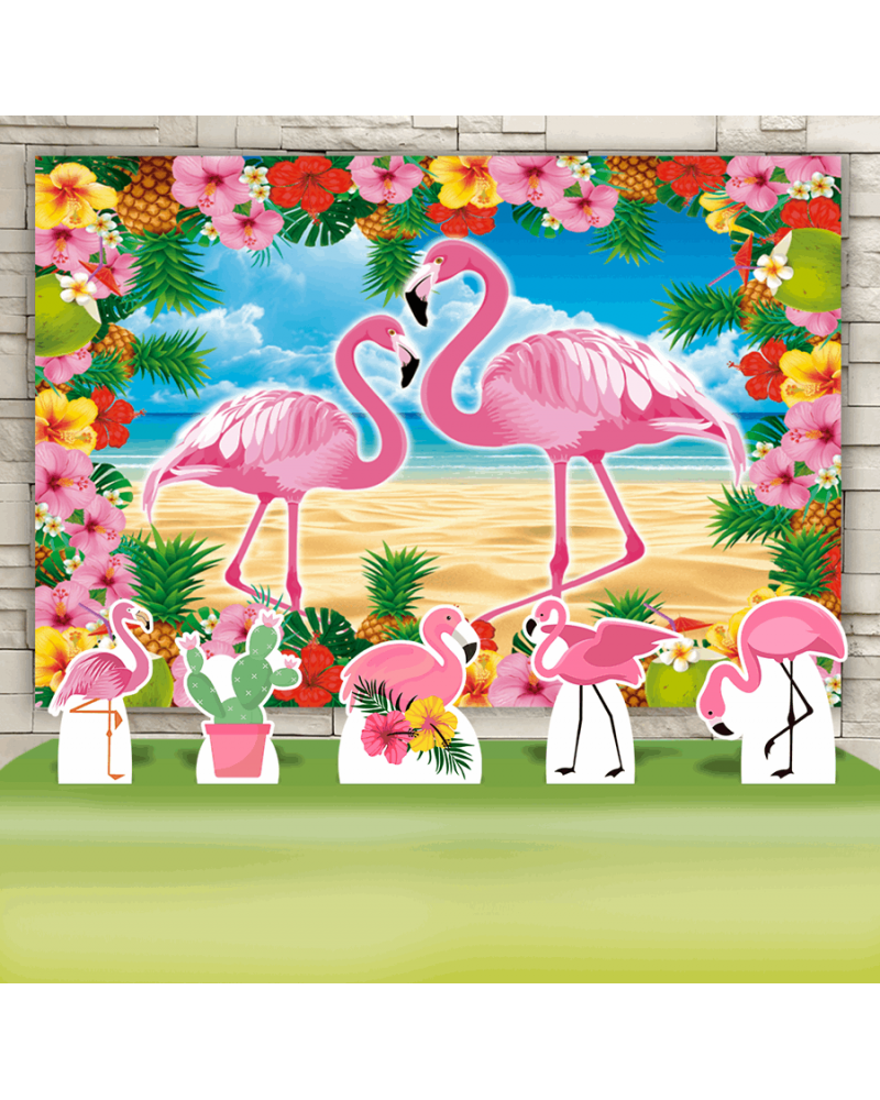 Kit Festa Flamingo (Prata)