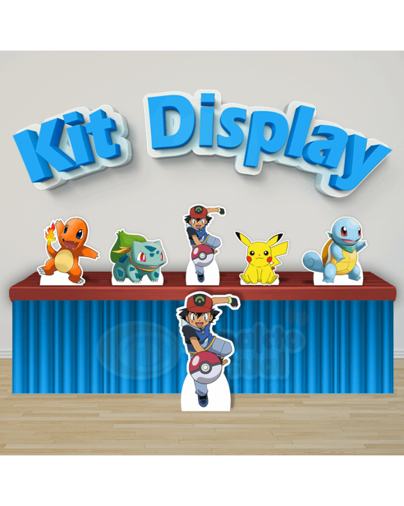 Kit digital - Pokemon Png + fonte