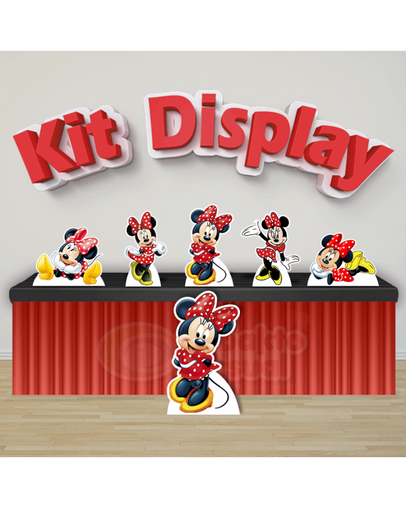 Kit Display Minnie Vermelha (Diamante)