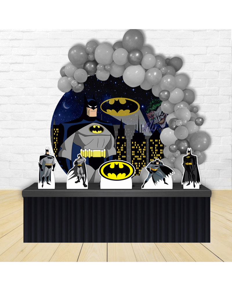Kit Festa Redondo Batman - Decoração Infantil
