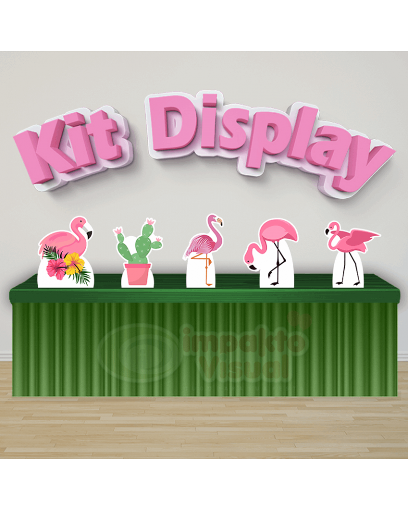 Kit Display Flamingo Rosa