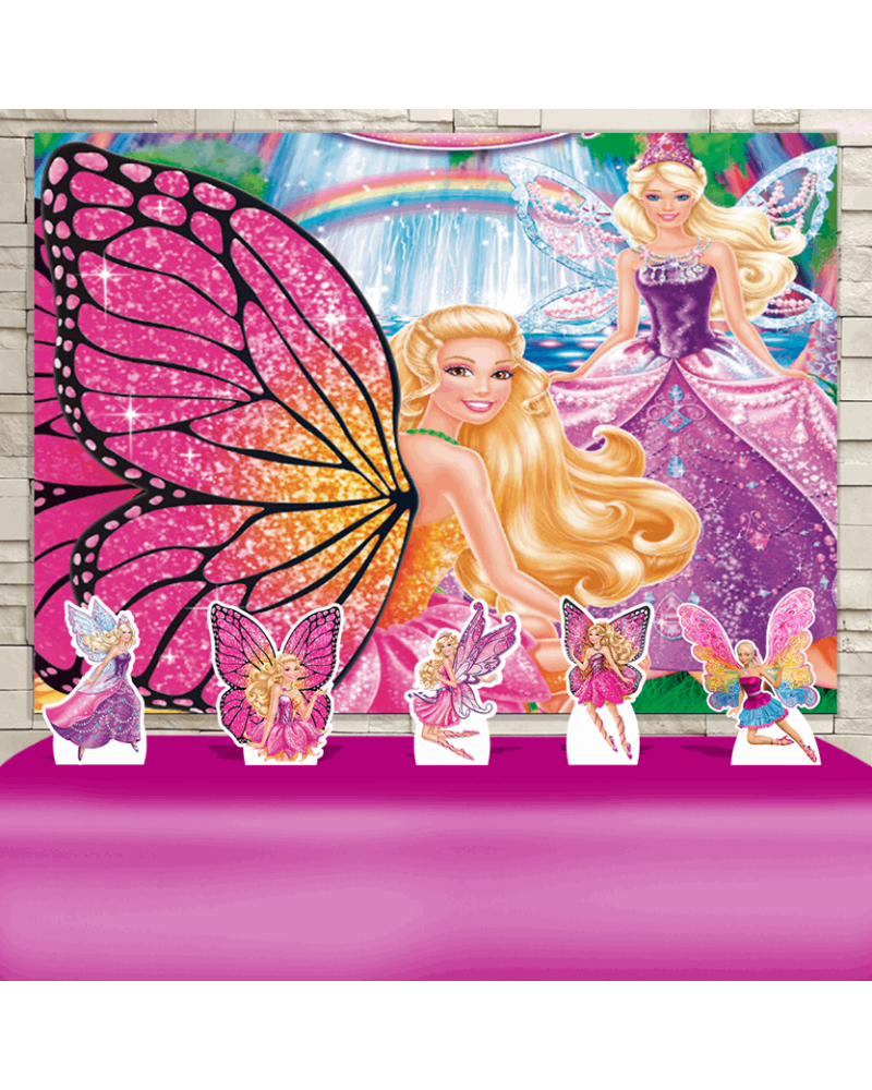 Kit Festa Barbie Butterfly (Prata)
